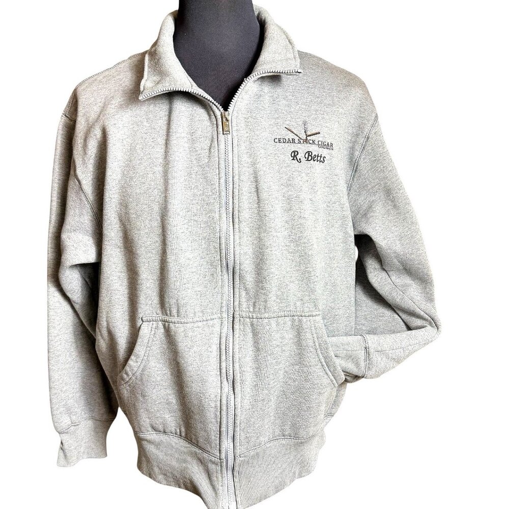 Shaka Wear Mens zip front Sweatshirt Heavy Long Sleeve Fleece Cigar Shop 3X